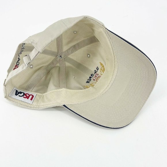 US Open 2012 Golf Olympic Club Hat CAP Adjustable Strapback USGA Light Tan - Picture 8 of 11